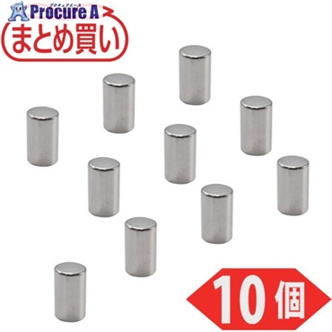 TRUSCO まとめ買い ネオジム磁石 丸形 外径6mmX厚み10mm 10個入 TN6-10R-10P  1パック ▼691-5416