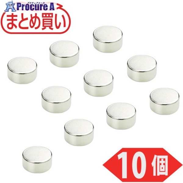 TRUSCO まとめ買い ネオジム磁石 丸形 外径30mmX厚み15mm 10個入 TN30-15R-10P  1パック ▼691-5423