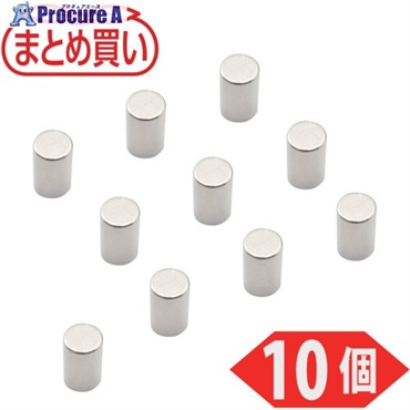 TRUSCO まとめ買い ネオジム磁石 丸形 外径5mmX厚み8mm 10個入 TN5-8R-10P  1パック ▼691-5430