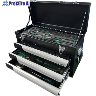 SATA 工具セット(チェストタイプ)差込角9.5mm(82点) 109562  1S ▼699-9646