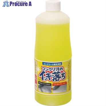 ヤブ原産業 コンクリート用洗浄剤 コンクリ汚れイッキ落ち 1L CYI-1  1缶 ▼722-4005