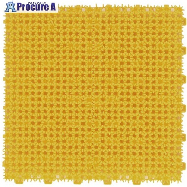 ミヅシマ ジョイント人工芝生 業務用 本体 イエロー 黄 440-004  Y  1枚 ▼802-0755