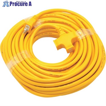 STARLIGHT カラー超ソフト延長コード 20m イエロー KY-6  (15A20M+ｼﾞ ｲｴﾛｰ)  1本 ▼126-9677