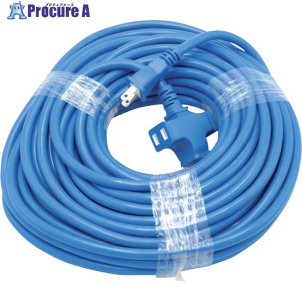 STARLIGHT カラー超ソフト延長コード 20m ブルー KY-8  (15A20M+ｼﾞ ｱｵ)  1本 ▼127-2897