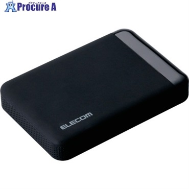 ELECOM USB3.0 ポータブルハードディスク ハードウェア暗号化 パスワード保護 2TB e:DISK Safe Portable ELP-EEN020UBK  1個 ▼130-9795