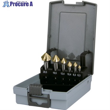 TRUSCO カウンターシンクセット チタンコーティング 6本組 TSCSC  1S ▼302-0665