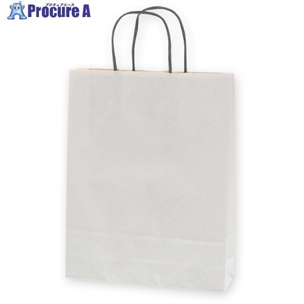 HEIKO 手提げ紙袋 25チャームバッグ MS1 エコデュオWH 50枚入り 003276851  1袋 ▼343-5805