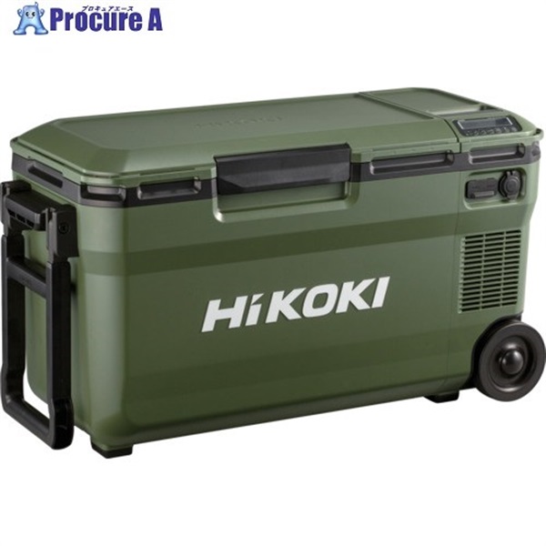 HiKOKI 18V-14.4V コードレス冷温庫 超大容量サイズ36L フォレストグリーン マルチボルトセット品 UL18DE(WMGZ)  1台 ◇▼565-6901