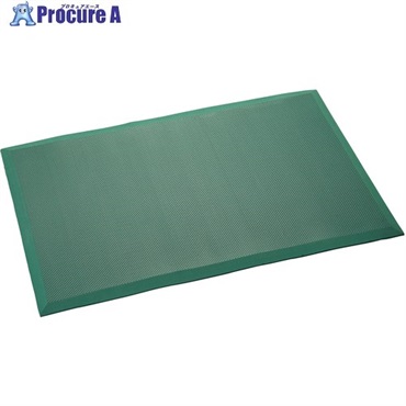 緑十字 疲労軽減マット(制電・抗菌タイプ) 緑 600×900mm 345016  1枚 ▼663-5799