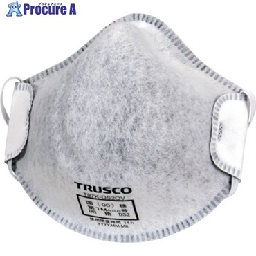 TRUSCO 高密着 使い捨て式防じんマスク DS2 活性炭層(10枚入) T97K-DS2OV  1箱 ▼702-0865
