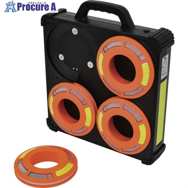 NICHIDO 電波式LED警告灯 パノラマリング CLGF-CH-OR  1台 ▼722-4008