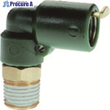 チヨダ タッチコネクターエルボコネクター(樹脂) 8mm・R1/4 RKL-8-02  1個 ▼808-4029