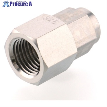 PISCO SUS316締付け継手 SUS316締付継手 メスストレートチューブ0860ねじR1/4 NSCF0860-02  1個 ▼818-1572
