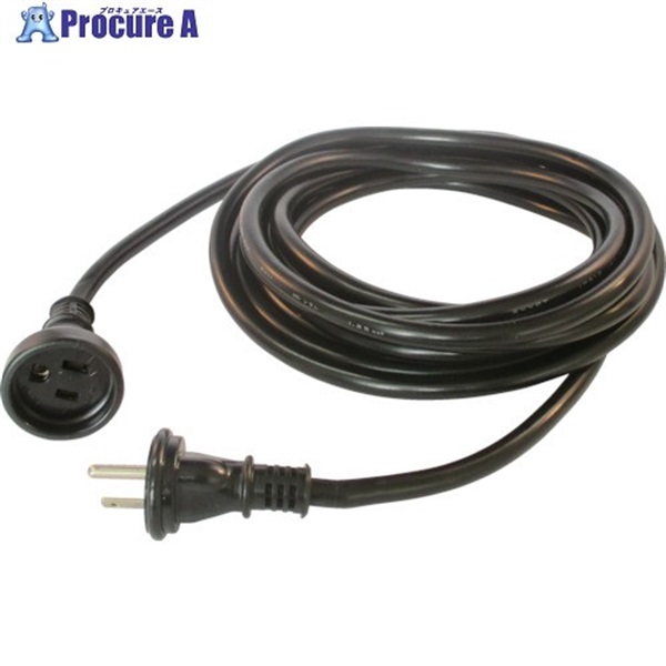 正和電工 3芯タイプ防雨型延長コード 5m 黒 WPE-5BK  20本 ▼850-1046
