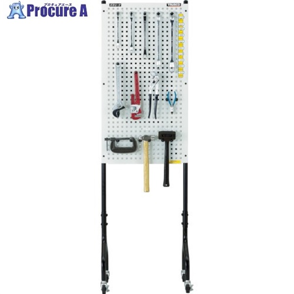 TRUSCO ライトパンチングパネル パネリーナ両面式 キャスター付 TUR-2C  1台  トラスコ中山(株)