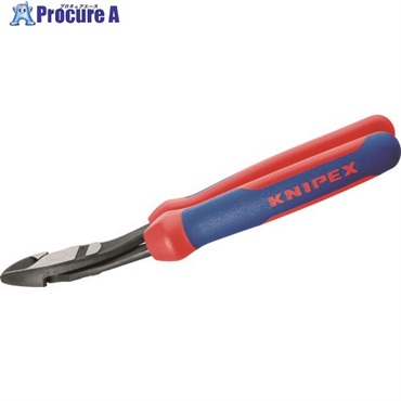 KNIPEX 強力型ニッパー 12°オフセット型 200mm 7422-200  1丁  KNIPEX社 ▼446-8902