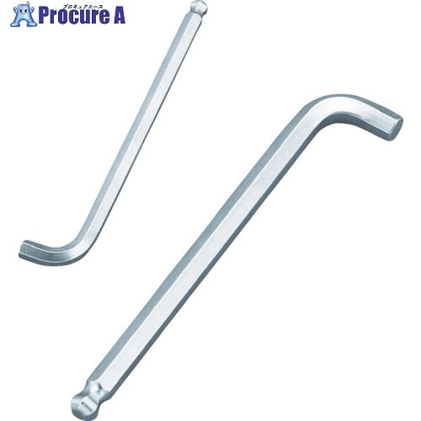 TONE ボールポイント六角棒レンチ マスターツール首下ショートボールポイントL形レンチ 対辺寸法3 BS-03S