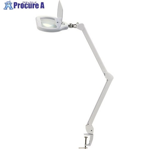 SK アーム式LED拡大鏡 無段階調光機能付 2倍 170x105mm LS2-S170AD  1台 ▼207-1776