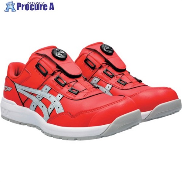 ASICS BOA安全靴 ホワイト/レッド27.0 ASICS アシックス asics 安全靴 CP306 BOA