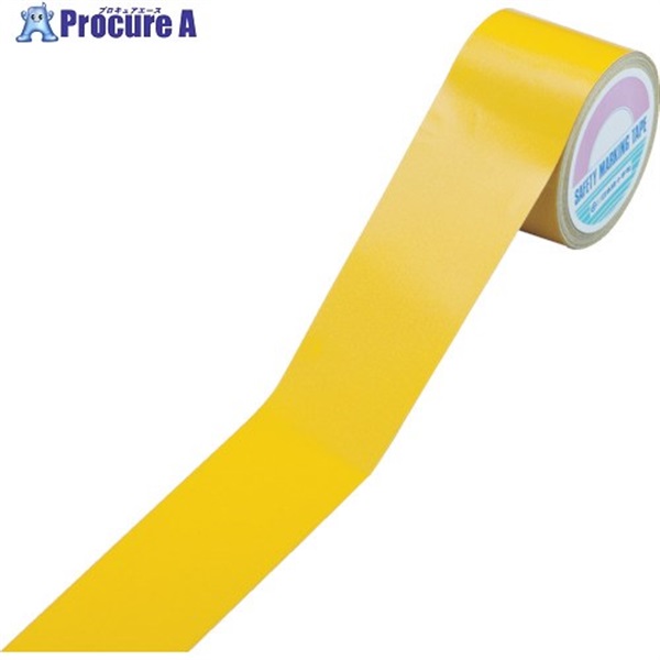 【サービス品@1480】アメリエル 緑十字 反射テープ ラインテープ(反射) 黄 反射-50Y 50mm幅×10m 屋内用